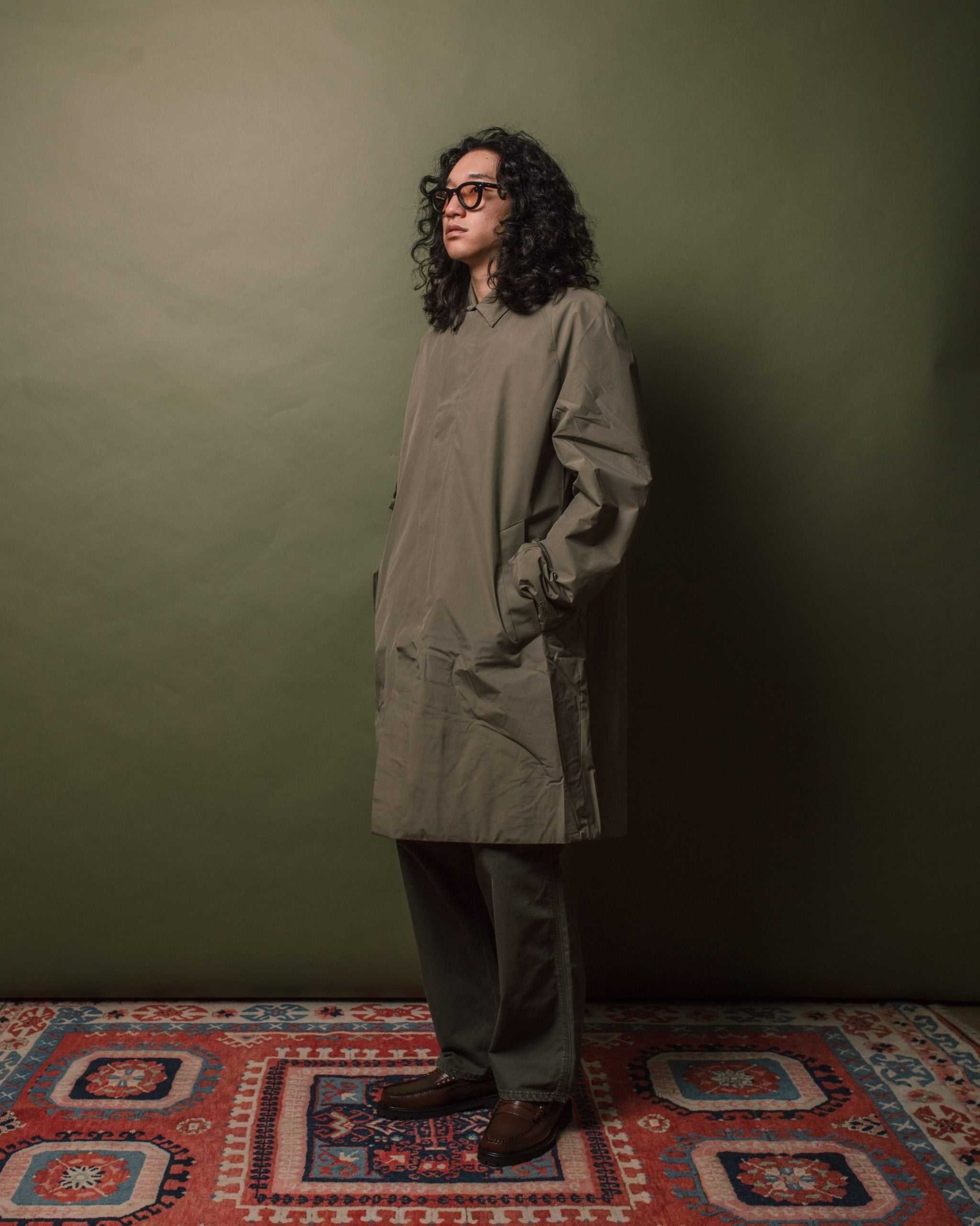 Vargo Gore-Tex Windstopper Raglan Mac - Sediment Green