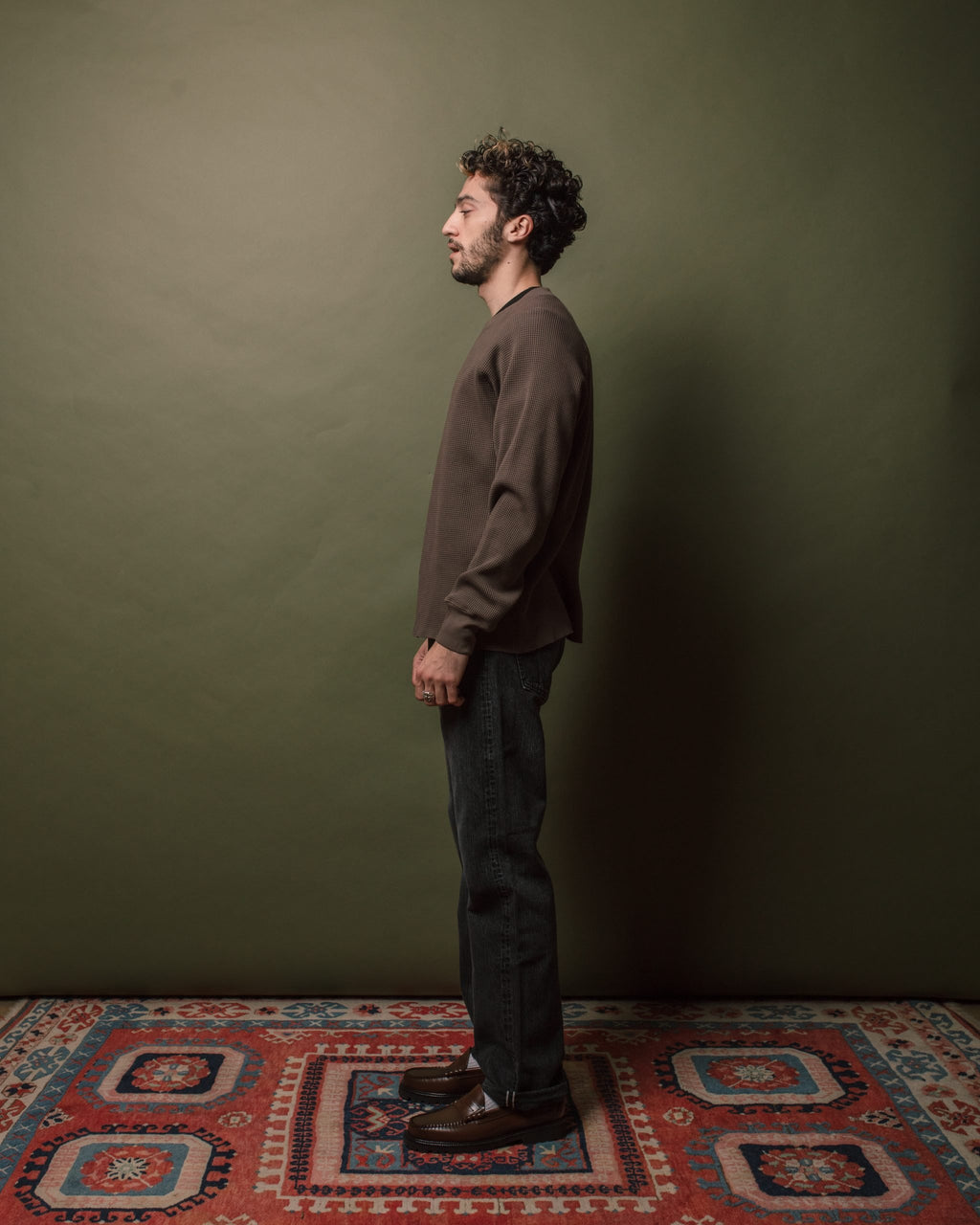 Raglan Thermal Shirt - Deep Cement