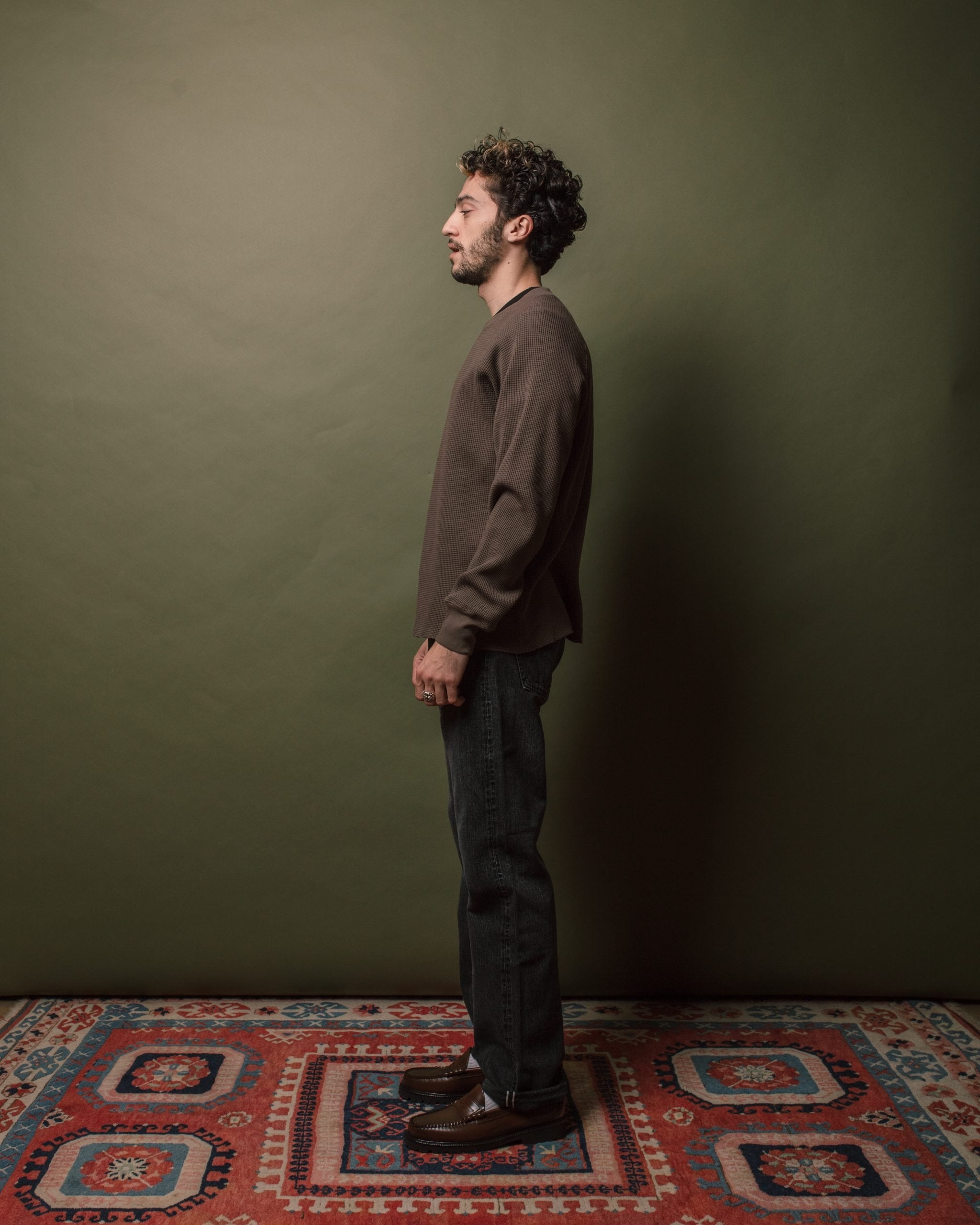 Raglan Thermal Shirt - Deep Cement