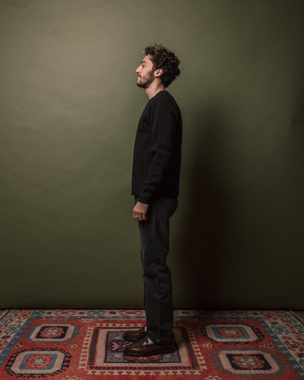 Raglan Thermal Shirt - Black