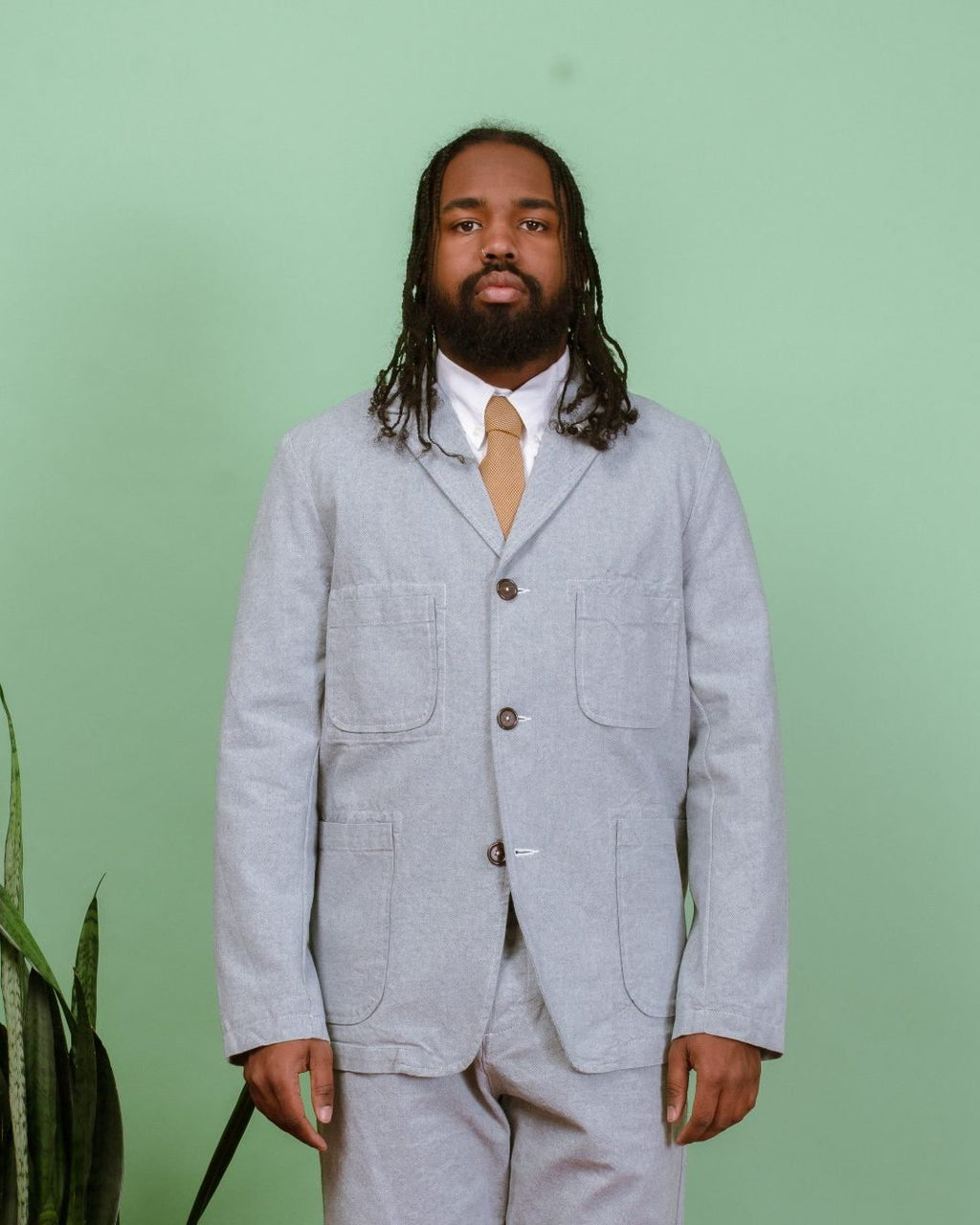 Five Pocket Jacket Reworked Jean Cloth - Indigo