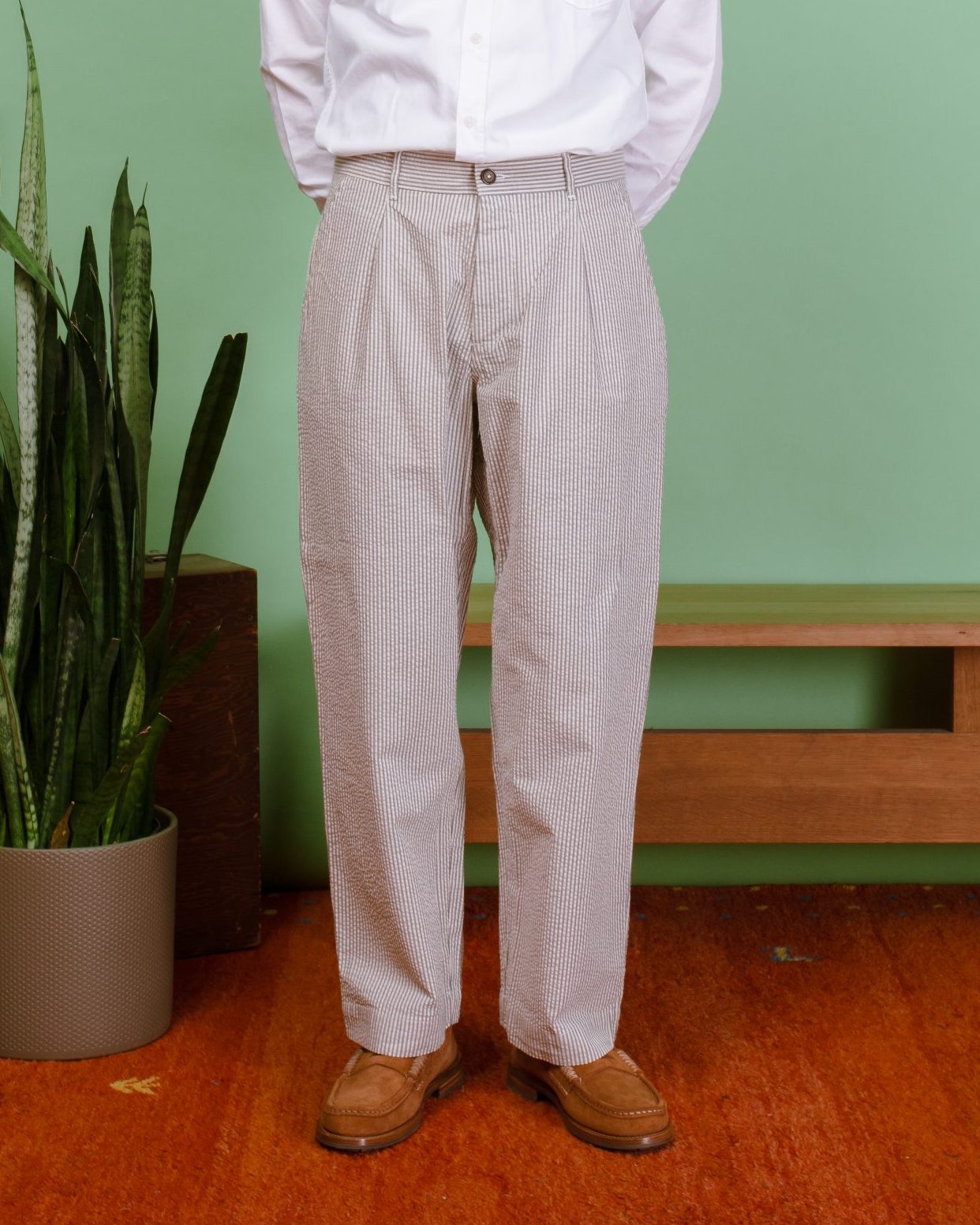 Duke Pant Derby Stripe - Grey