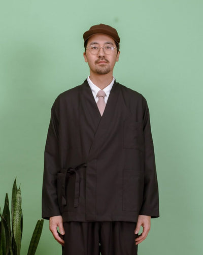 Kyoto Work Jacket Tropical Suiting - Navy