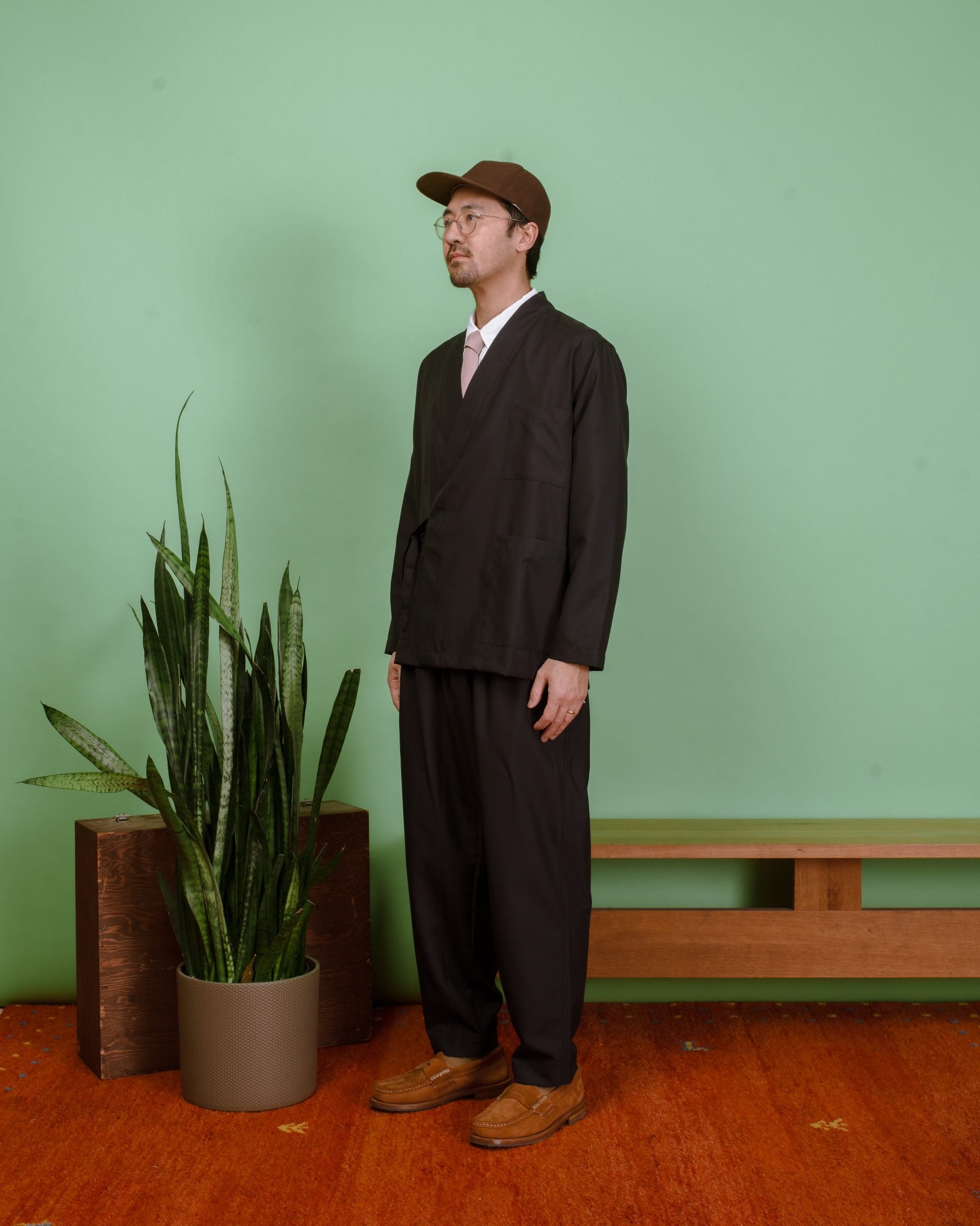 Kyoto Work Jacket Tropical Suiting - Navy – Uncle Otis Clothing