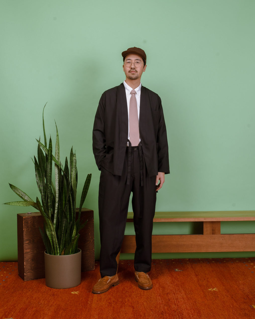 Kyoto Work Jacket Tropical Suiting - Navy