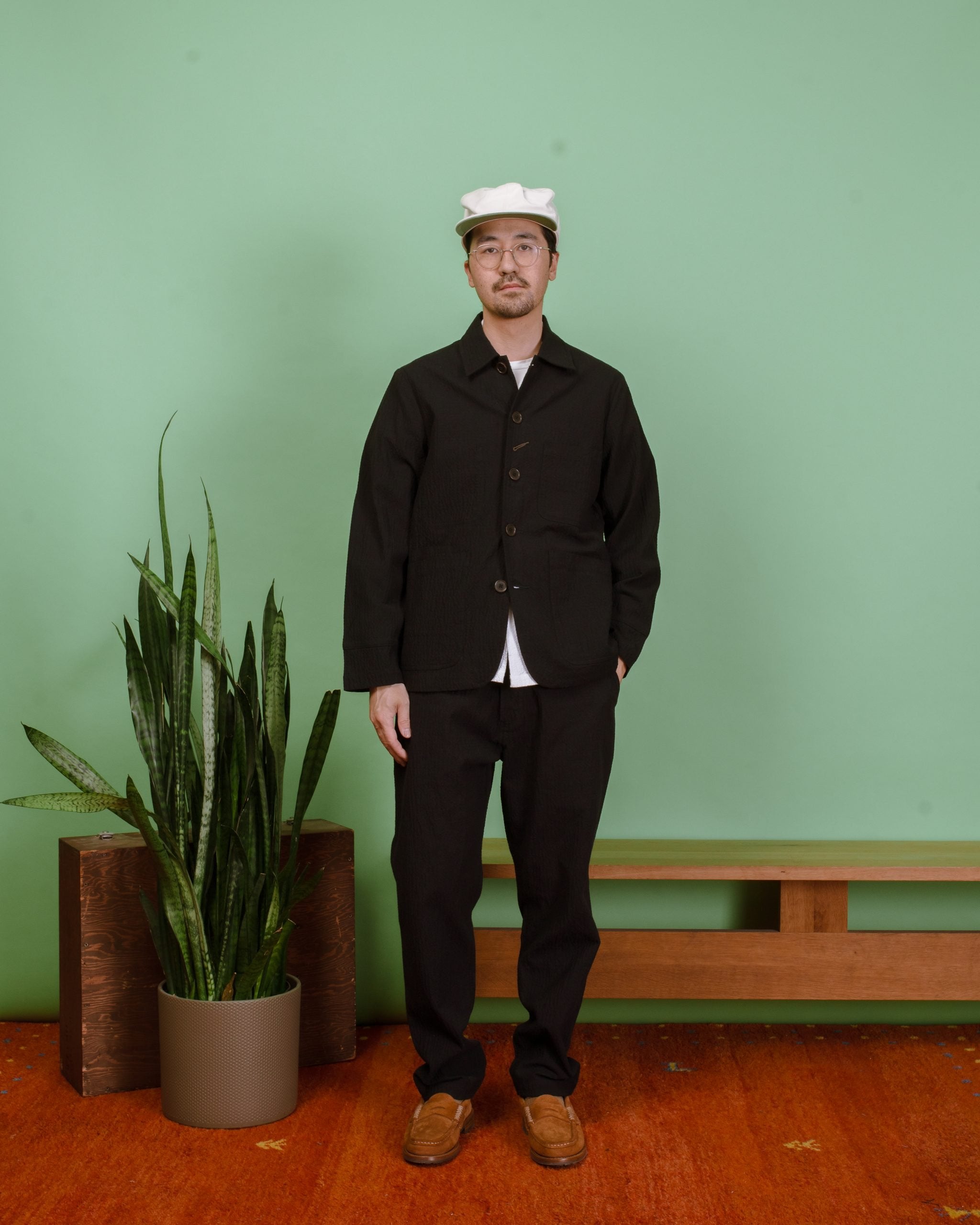 Original Bakers Jacket Ospina Cotton - Dark Navy