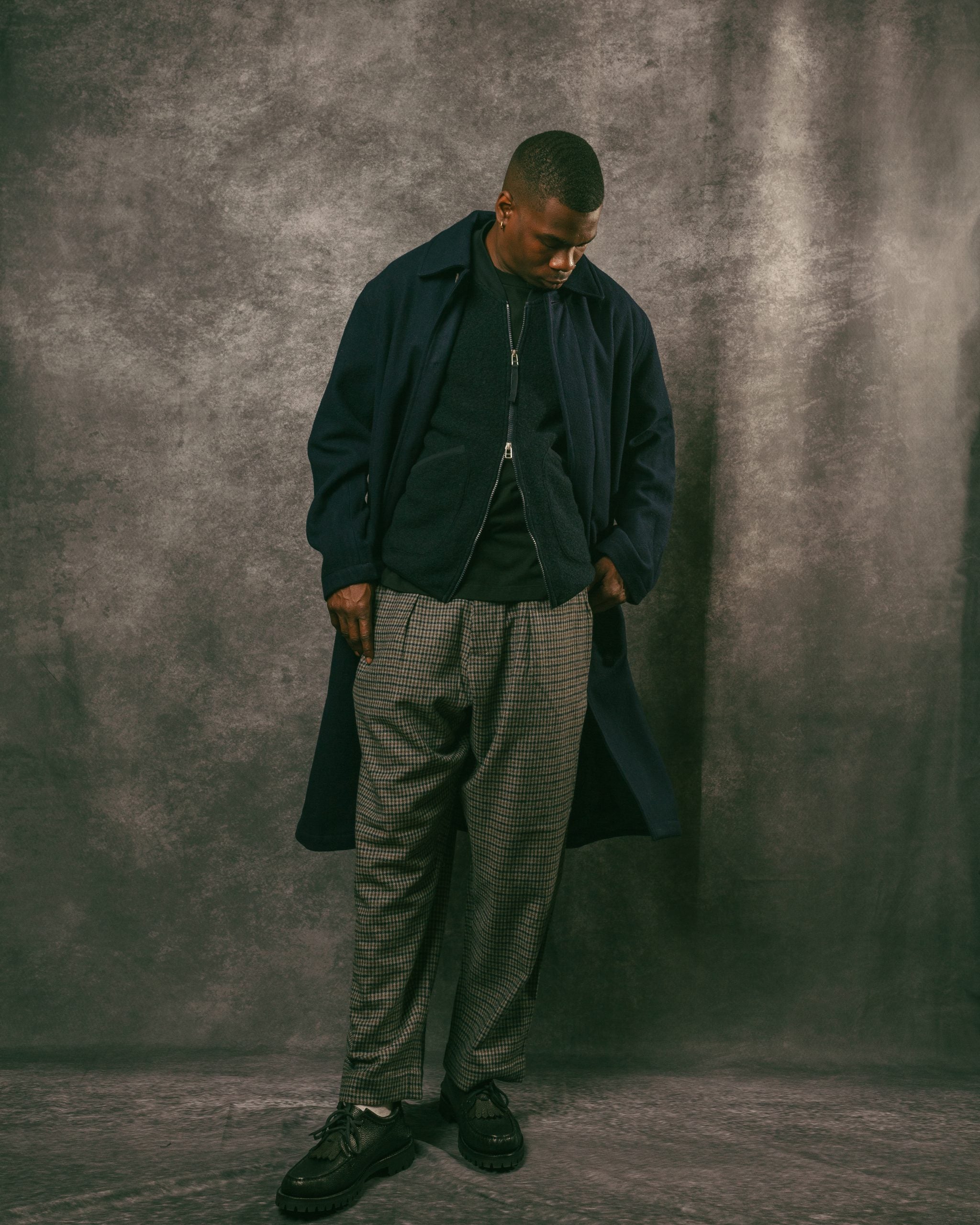 Mac Coat Navy Mowbray