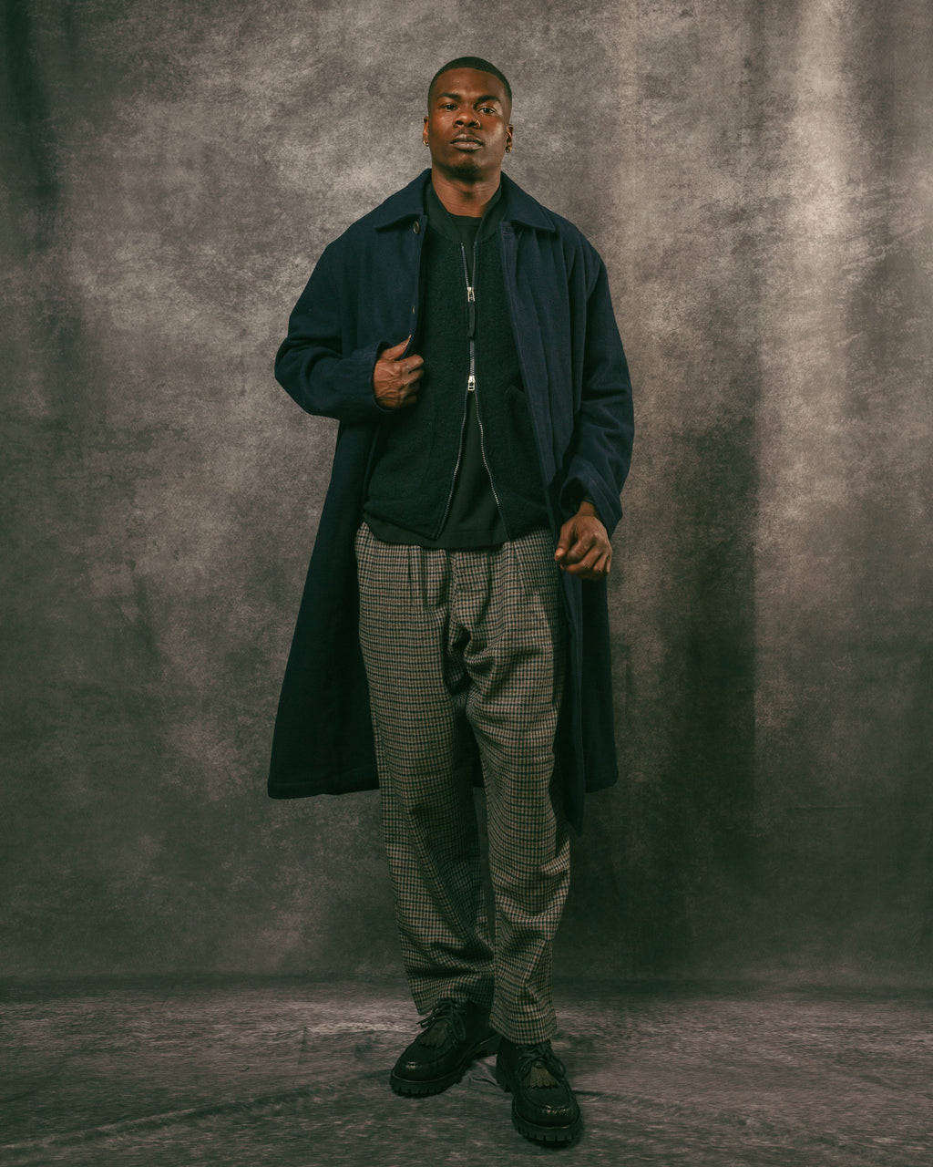 Mac Coat Navy Mowbray