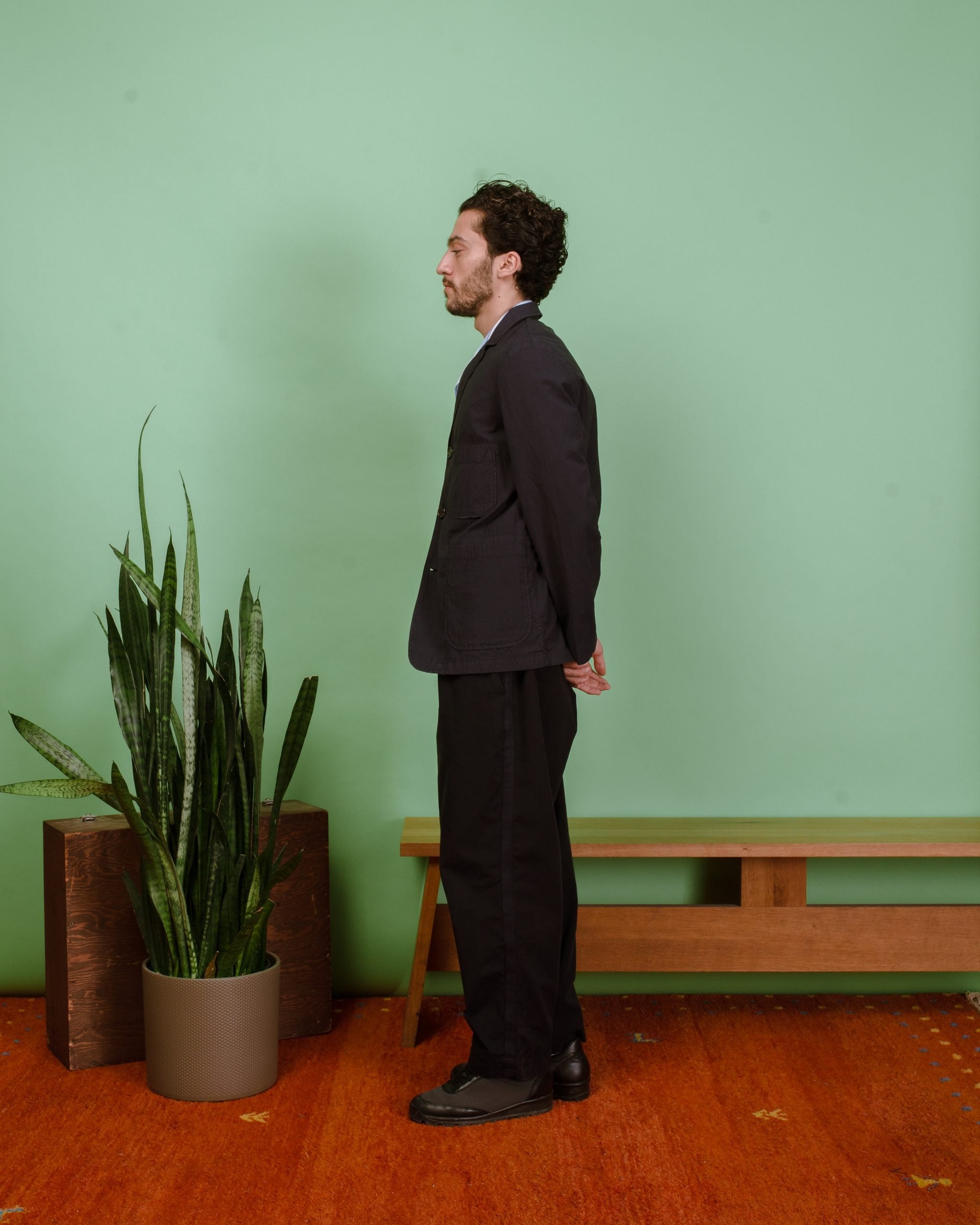 Five Pocket Jacket  Seersucker II - Navy