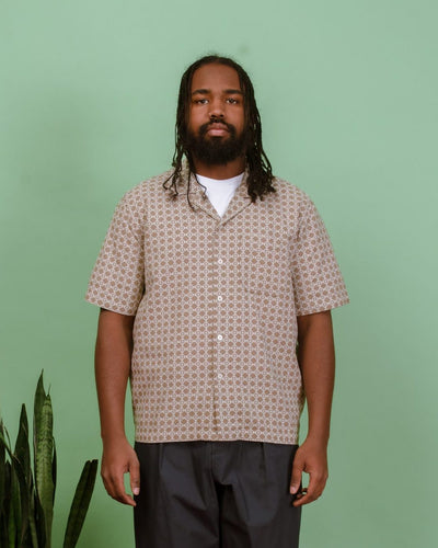 Road Shirt Rhodes Cotton - Sand/White