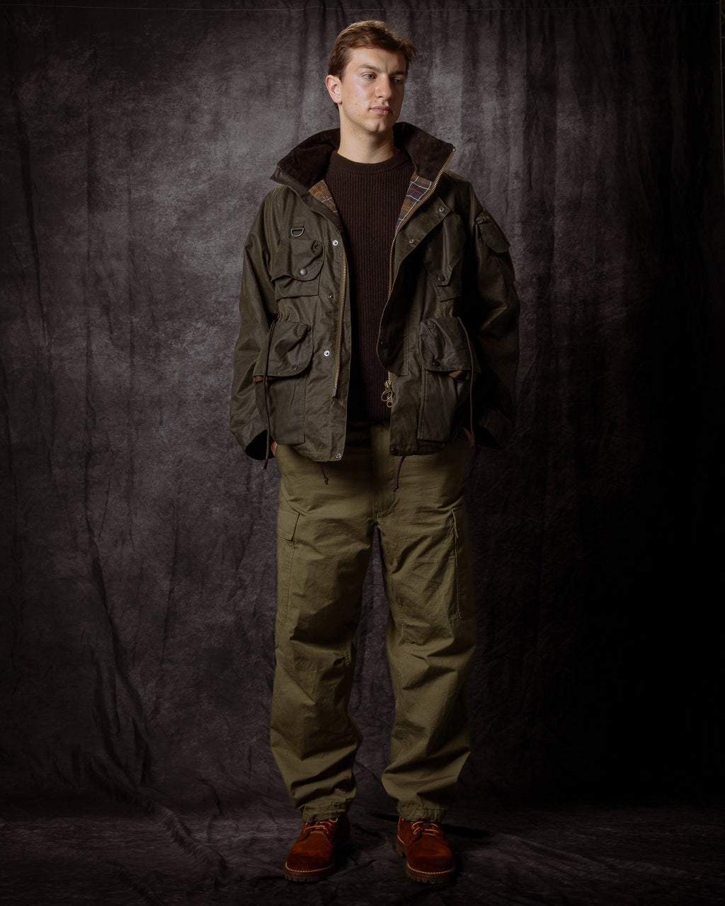 Barbour x Norbit Ripstop Wax Jacket Archive Olive