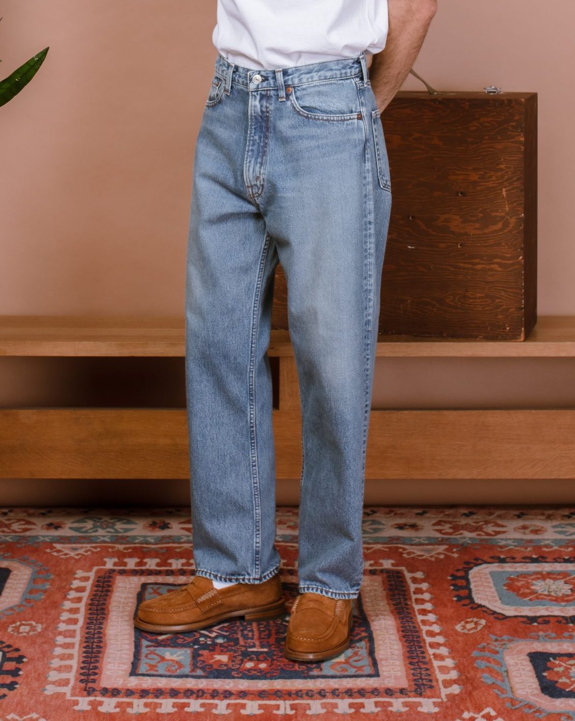 101 Dad's Fit Denim Pants - Denim Used