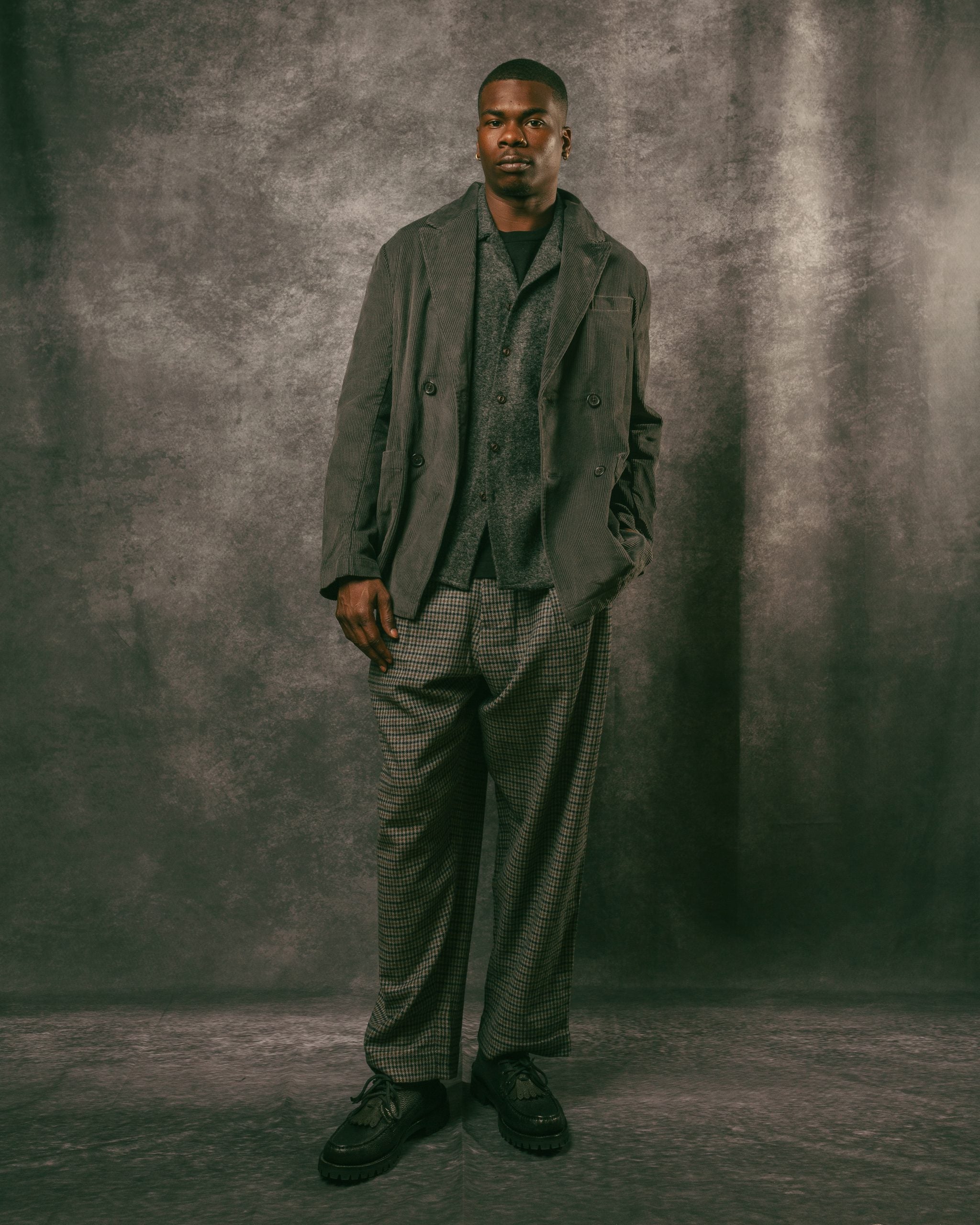 Manor Jacket Charcoal Corduroy