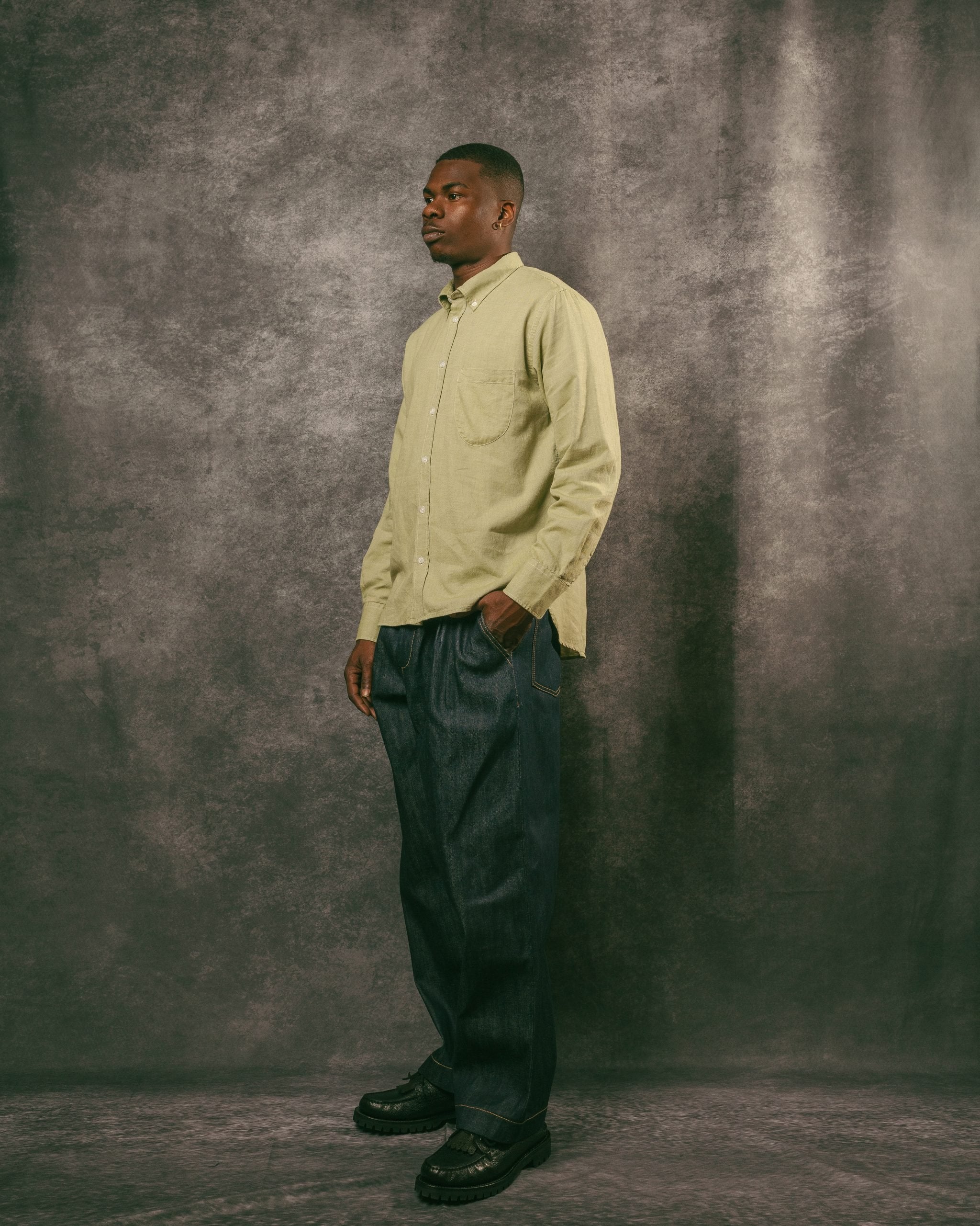 Lazy Day Shirt Green Neptune Cotton