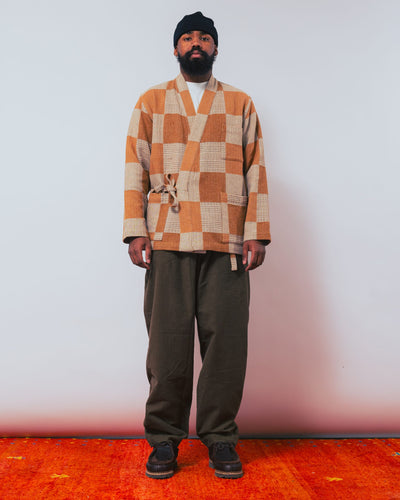 Kyoto Work Jacket Japanese Patchwork Sand