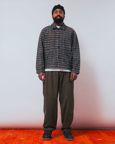 Rams Jacket Jacquard Knit Brown