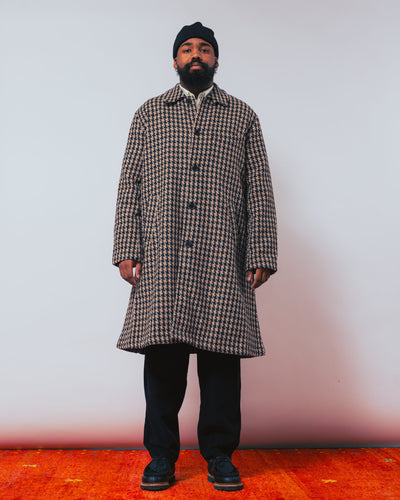 Long Swing Coat Cortina Tweed Sand