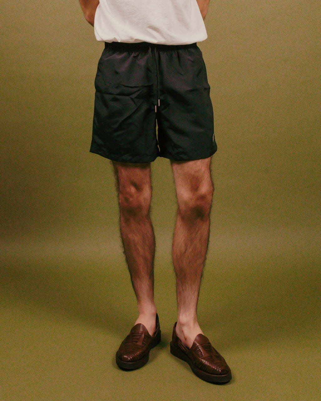 Solid Swim Trunk - Black