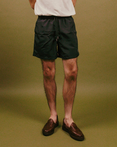 Solid Swim Trunk - Black