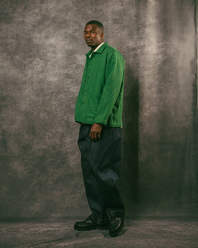 Easy Jacket Green Harris Tweed