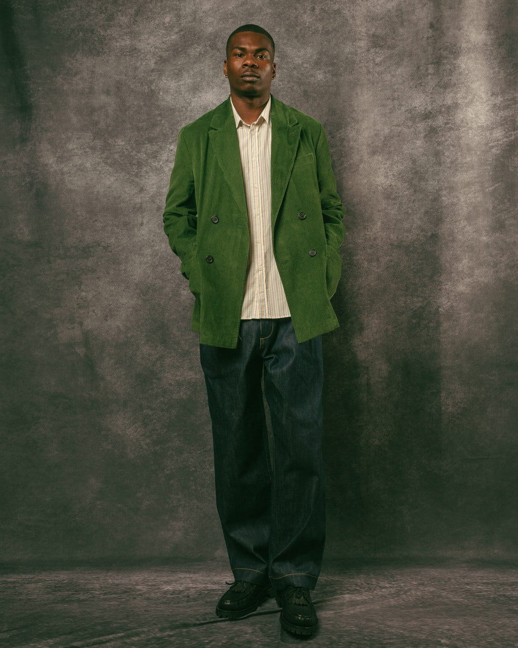 Manor Jacket Green Corduroy