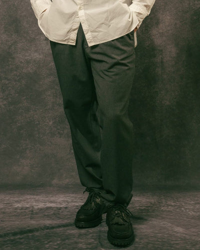 Twill Stretch Tapered Easy Pants - Charcoal