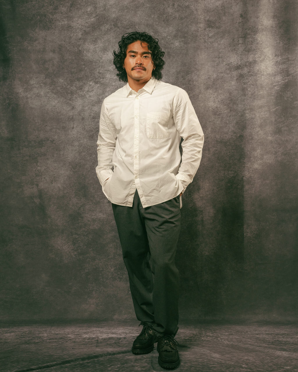 Regular Collar Shirt - Off White