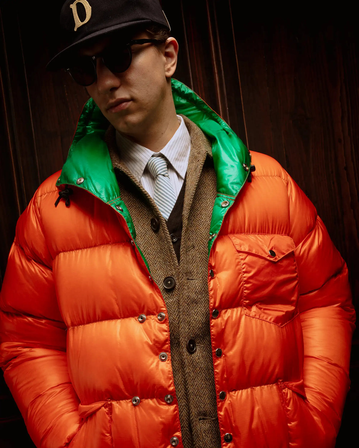 Snap Parka (Nylon) Orange