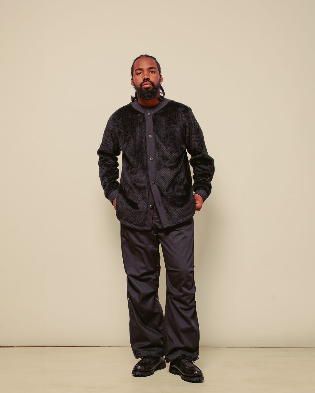 Polartec L/S Baseball Shirt - Black