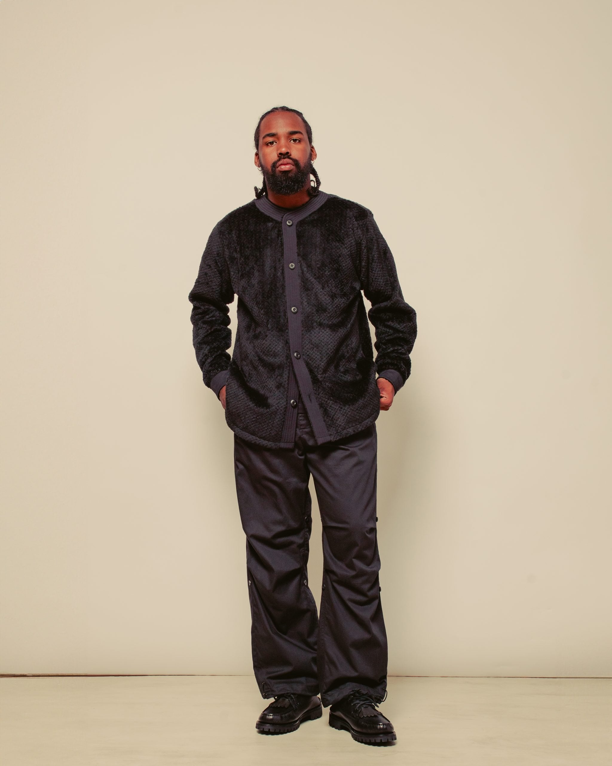 Polartec L/S Baseball Shirt - Black