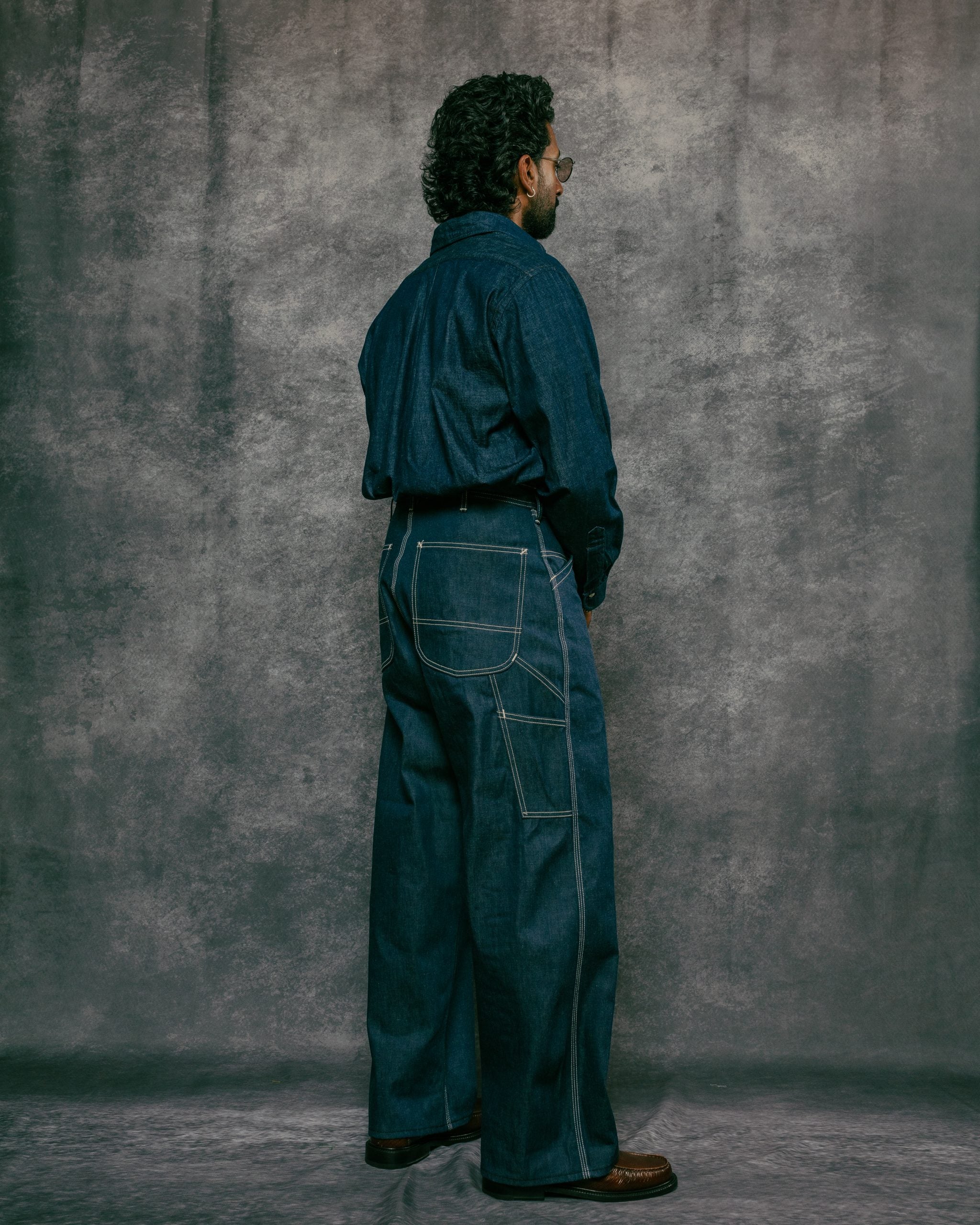 Denim Standard Button Down Shirt One Wash