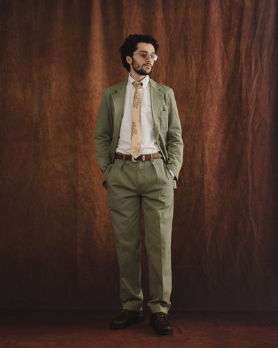 Herringbone Twill Cotton Games Trouser Mk. I Olive