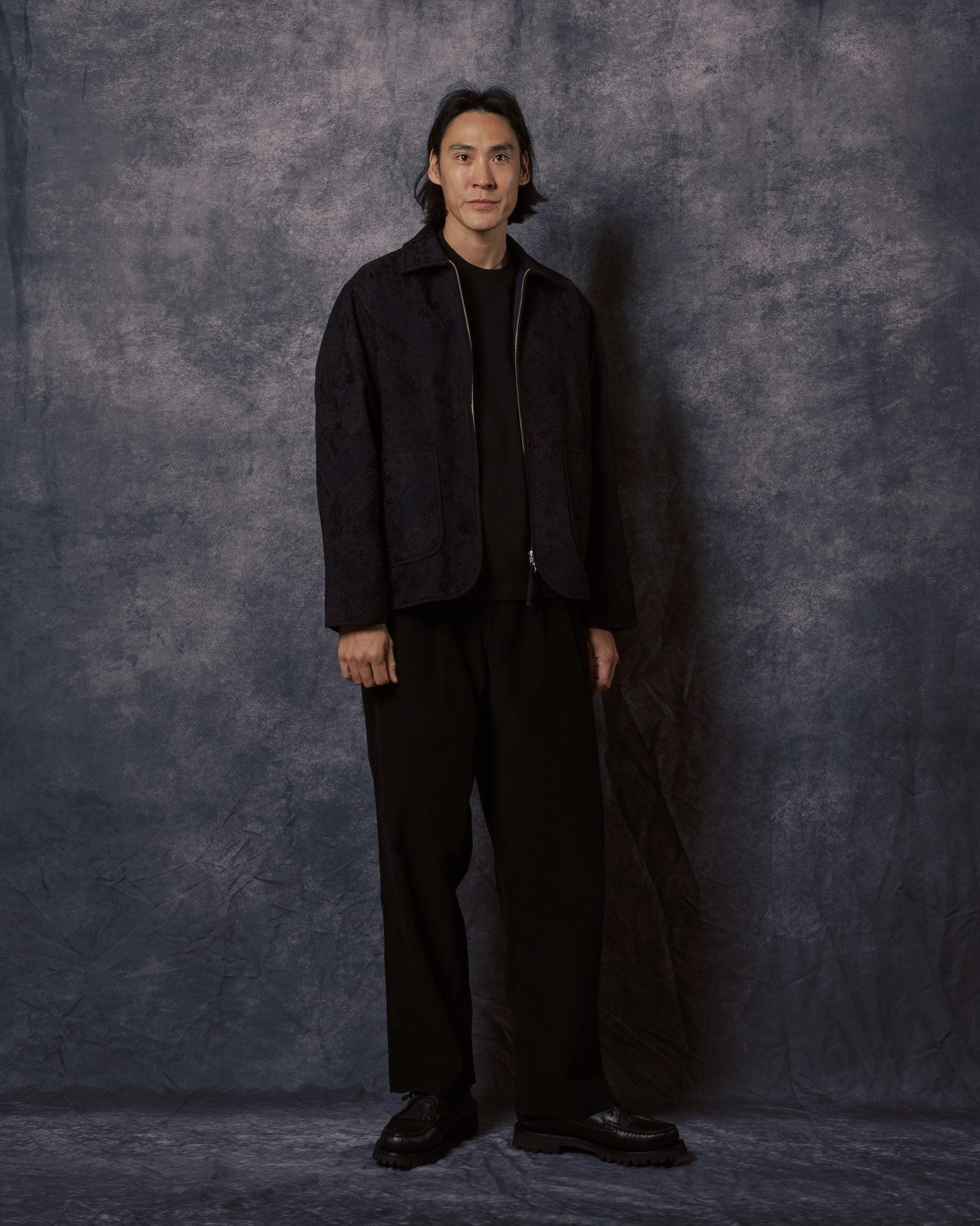 Craft Amardeep Embroidered Jacket Indigo EMB26