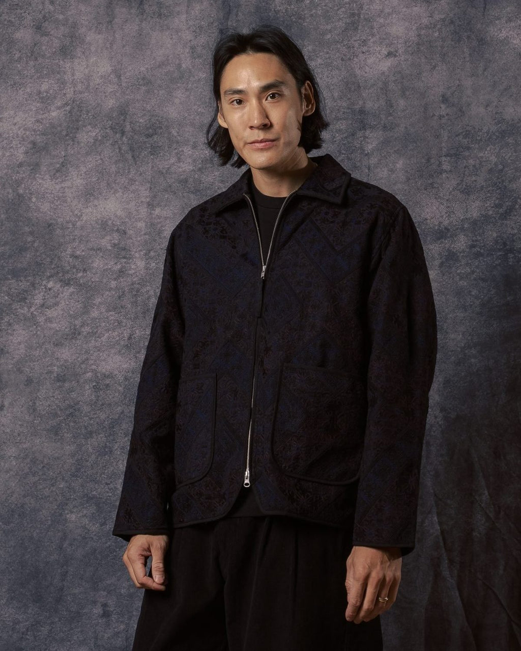 Craft Amardeep Embroidered Jacket Indigo EMB26