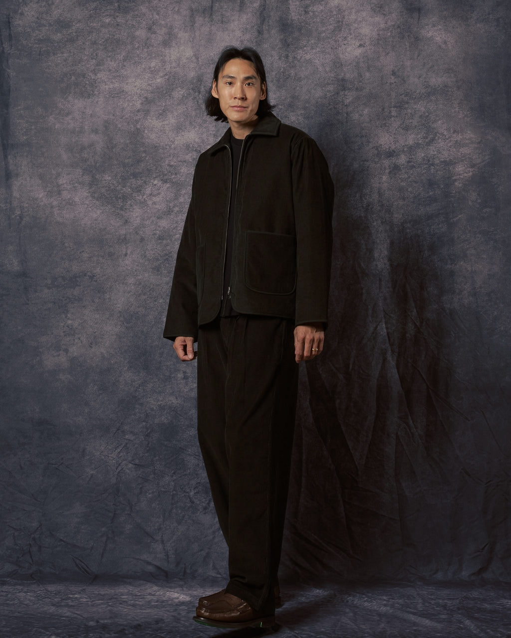 Amardeep Quilted Jacket Dark Green Corduroy CORD14