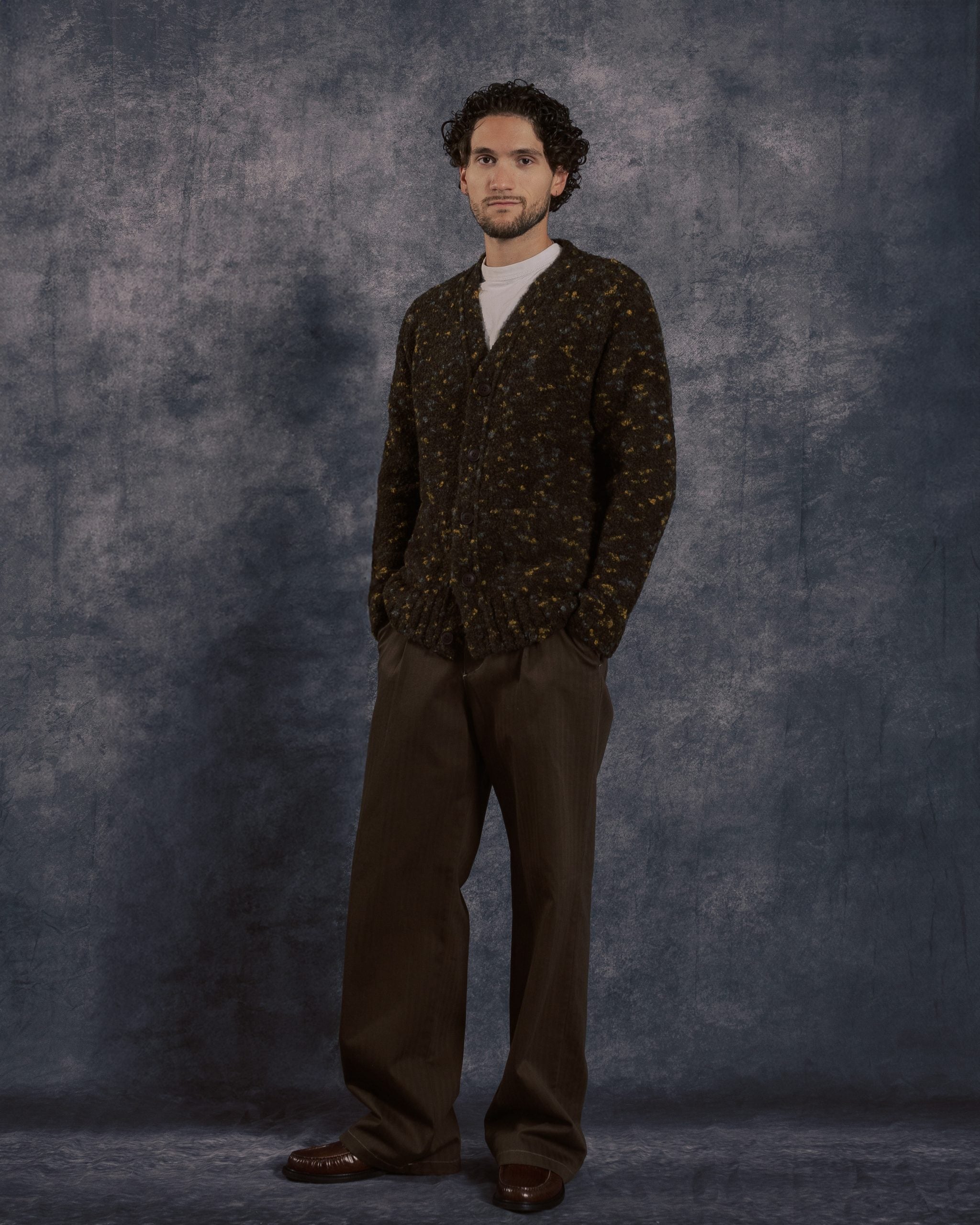 Buckley Cardigan Brown Multi Boucle