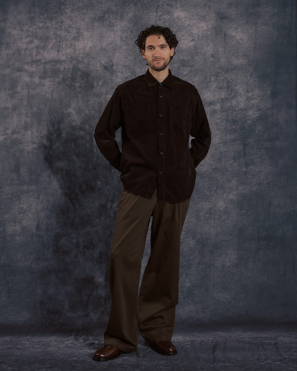 Quito Shirt Mersey Cord Brown