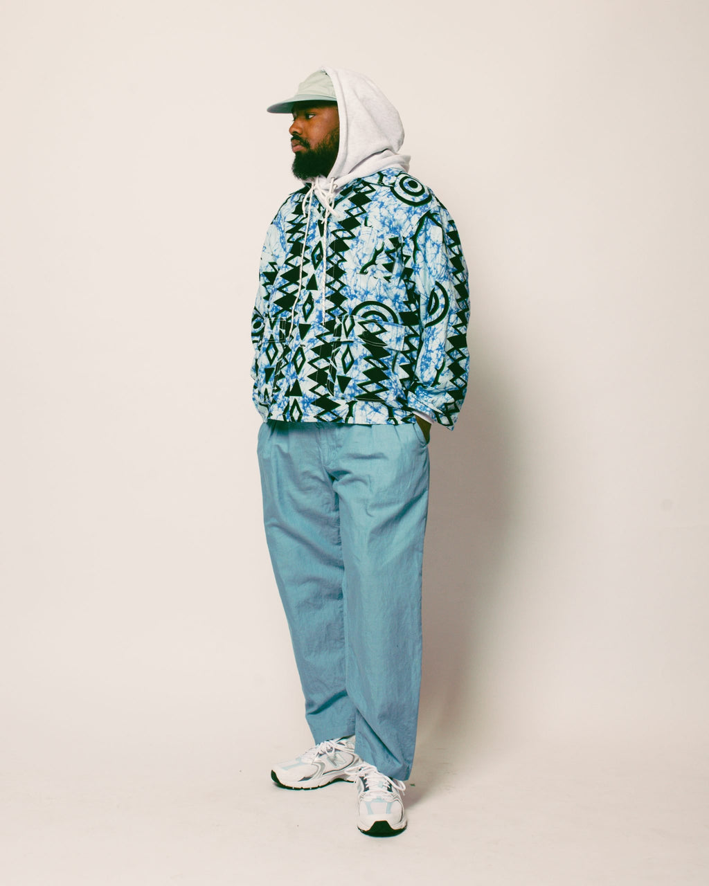 Hunting Shirt Skull & Target Batik Print