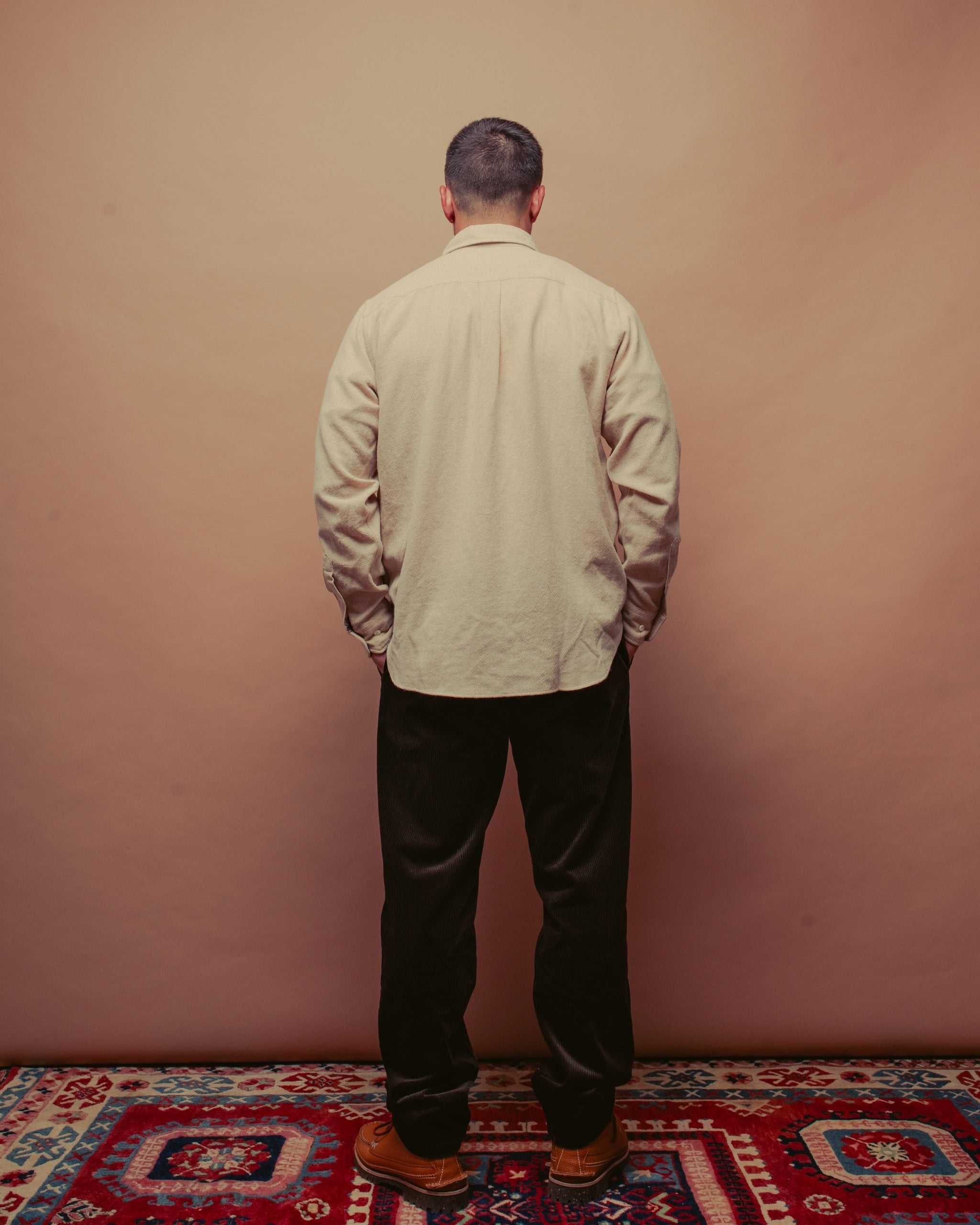 Algot Relaxed Wool Shirt - Ecru