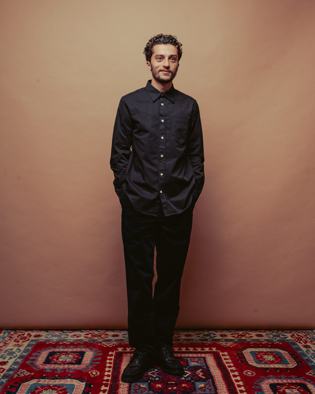 Osvald BD Twill Shirt - Black