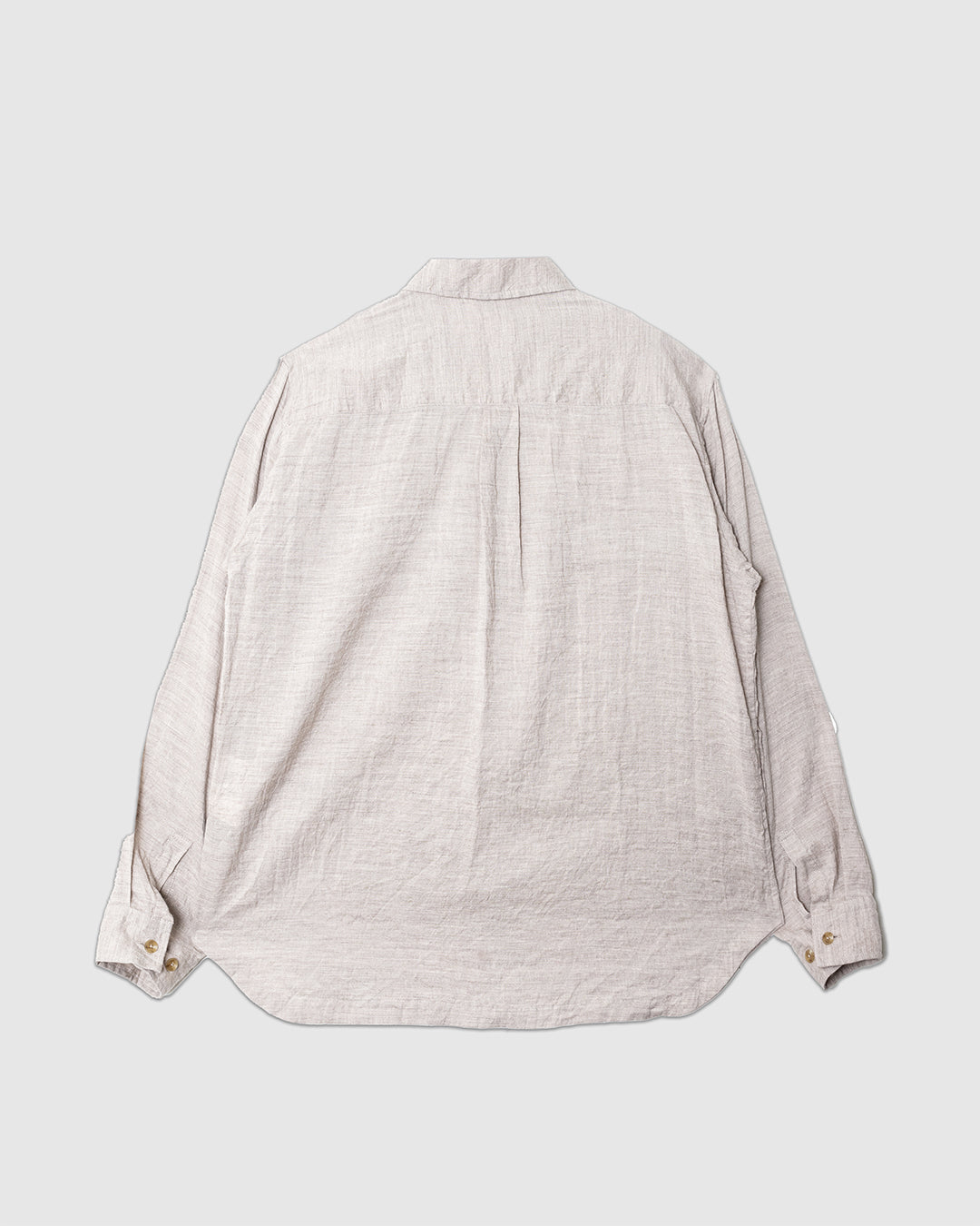 Washed Lawn Cloth Linen Work Shirt Jacket Ecru