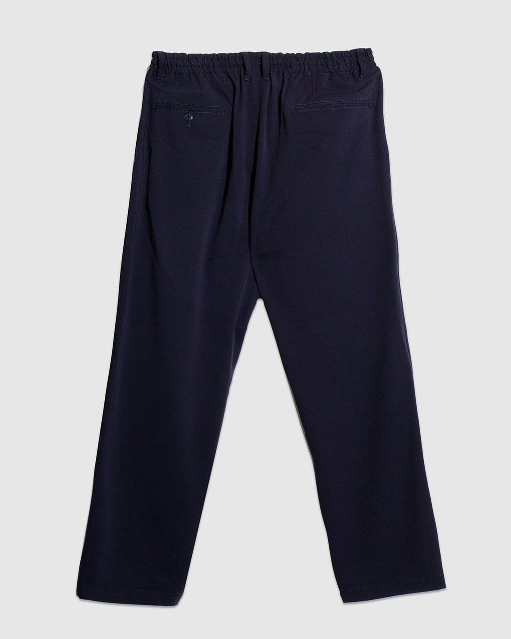 Twill Tapered Loose Fit Pants - Navy