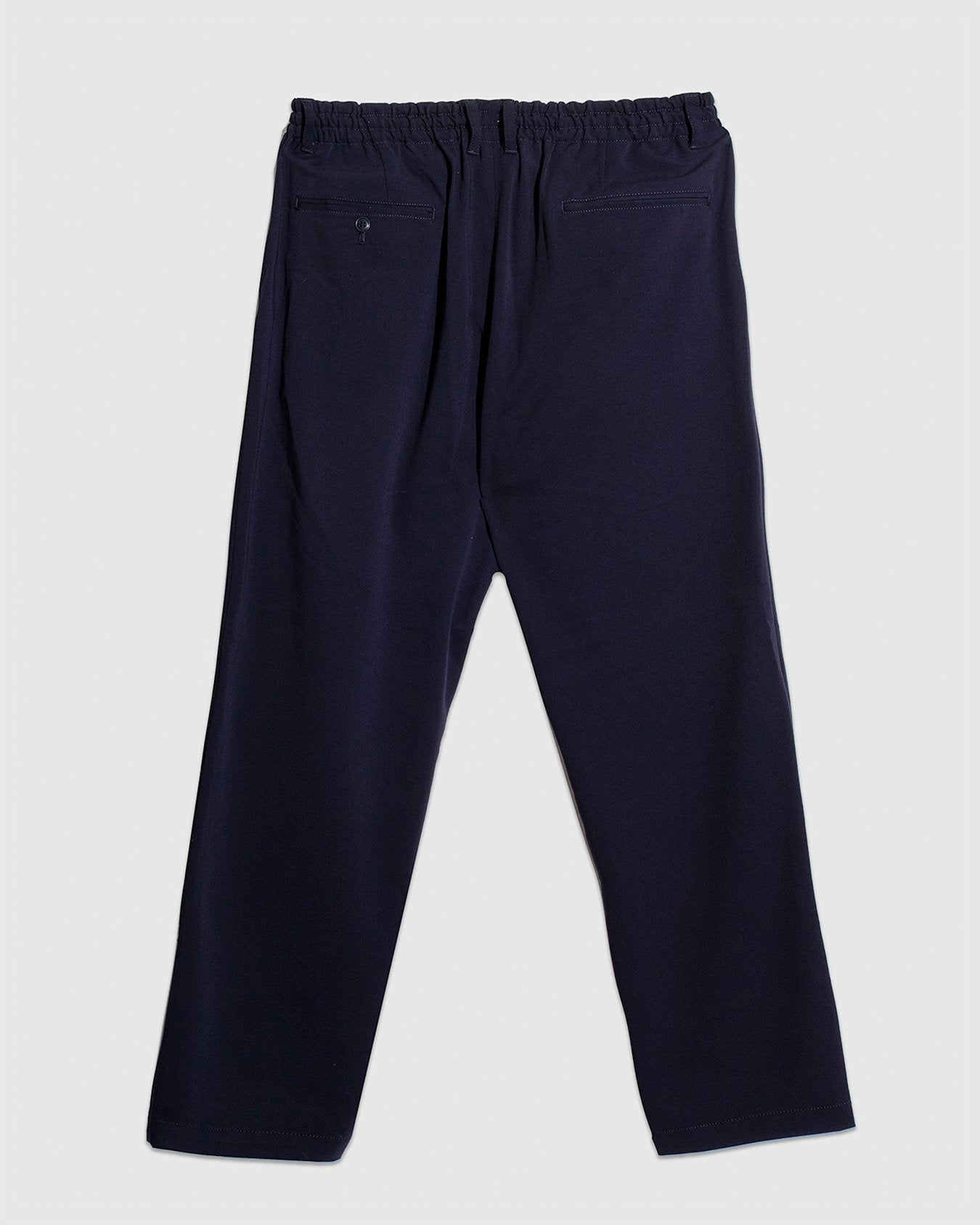 Twill Tapered Loose Fit Pants - Navy