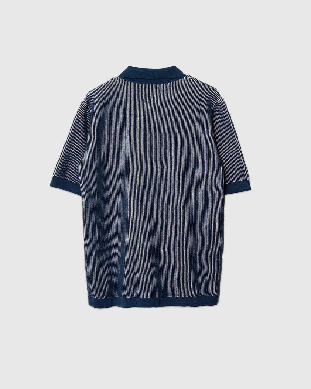 Velzy Knitted Shirt - Helio Stripe Blue/Sand Blue/Sand