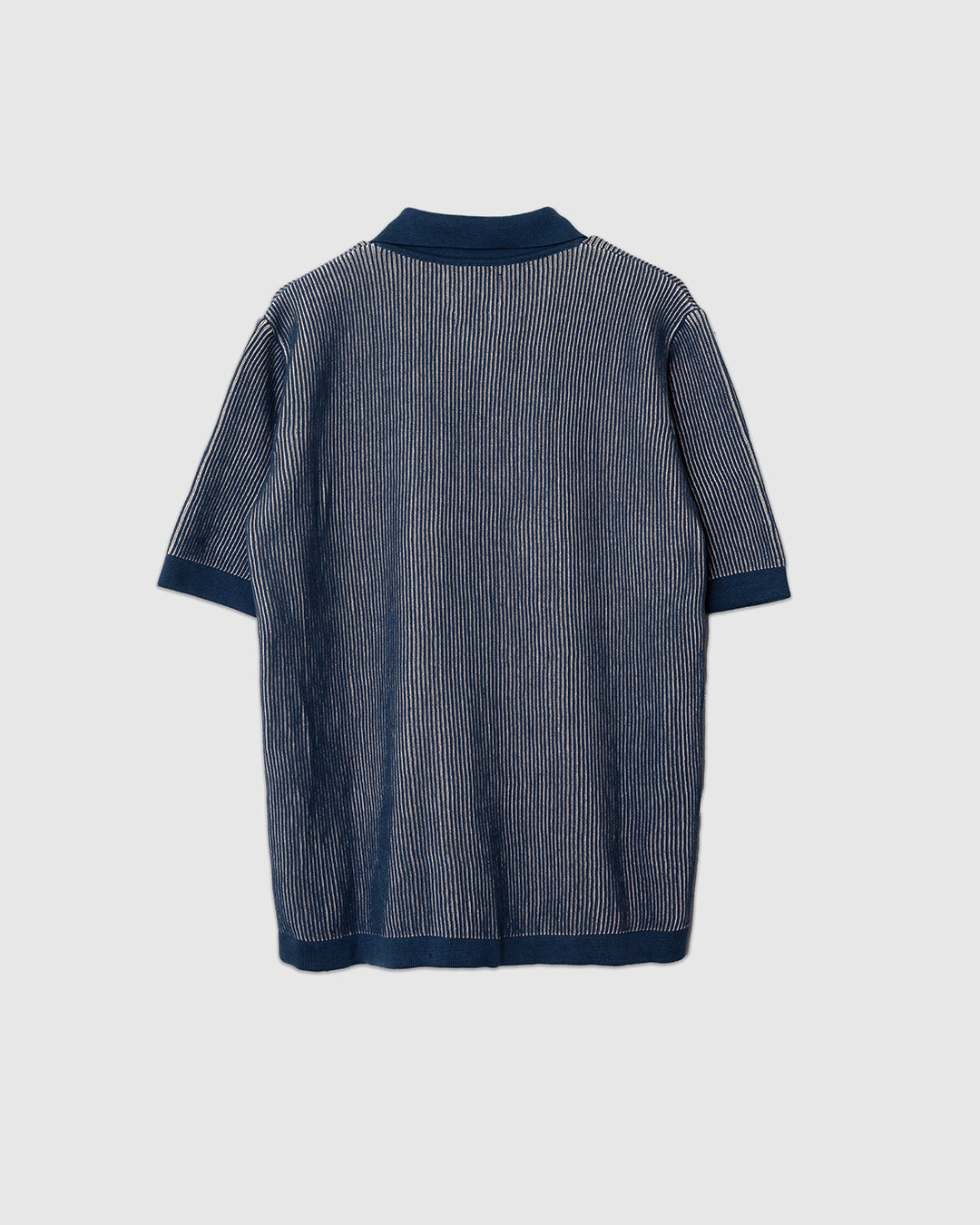 Velzy Knitted Shirt - Helio Stripe Blue/Sand Blue/Sand
