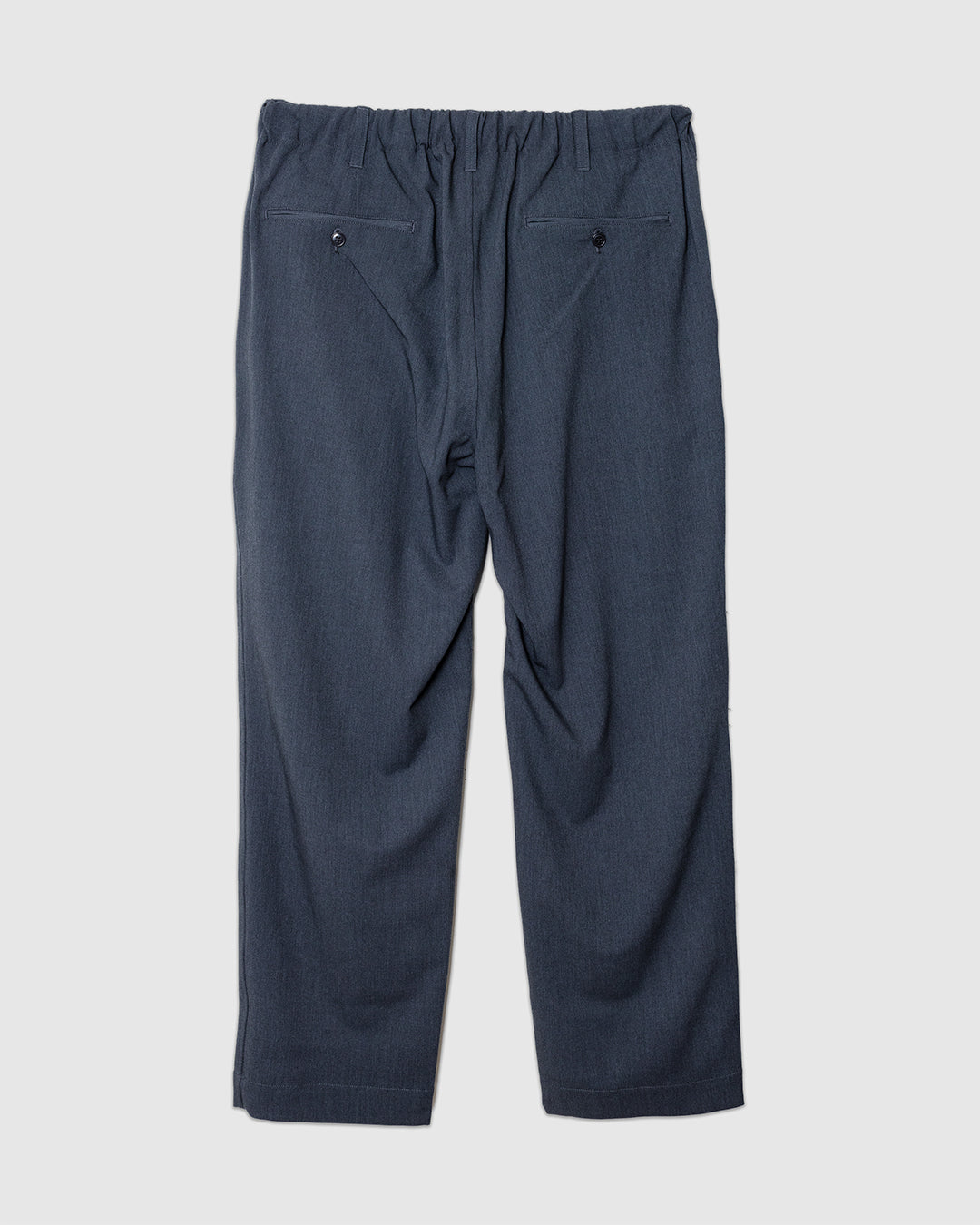Twill Double Pleated Wide Pants Gray
