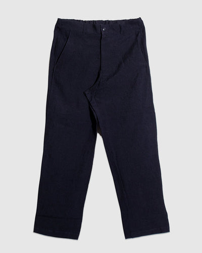 Tumbler Wool/Linen Tapered Pants - Navy