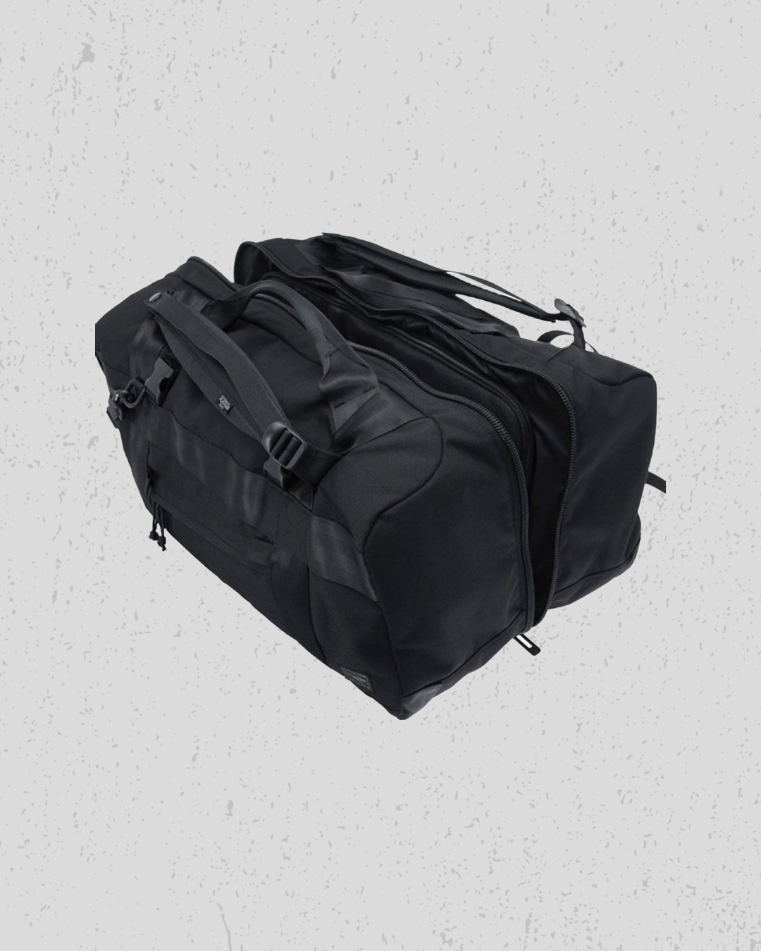 Booth Pack 3Way Duffle Bag (M) - Black – Uncle Otis Clothing Booth Pack 3Way Duffle Bag (M) - Black – Uncle Otis Clothing