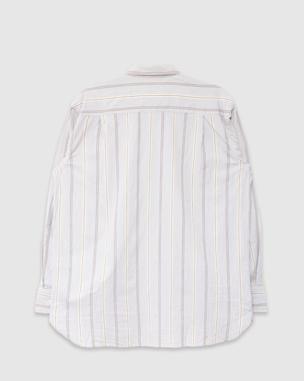 Square Pocket Shirt Monk Organic Stripe Dove