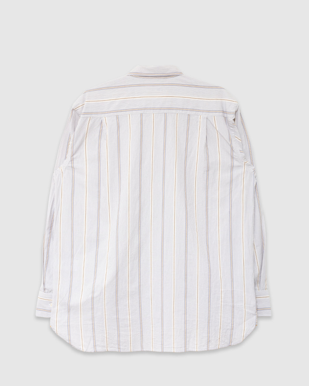 Square Pocket Shirt Monk Organic Stripe Dove
